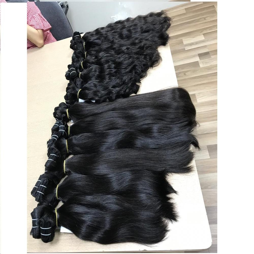 Virgin Hair Bundles - RAW VIRGIN HAIR Vietnamese Human hair- Natural Black Color