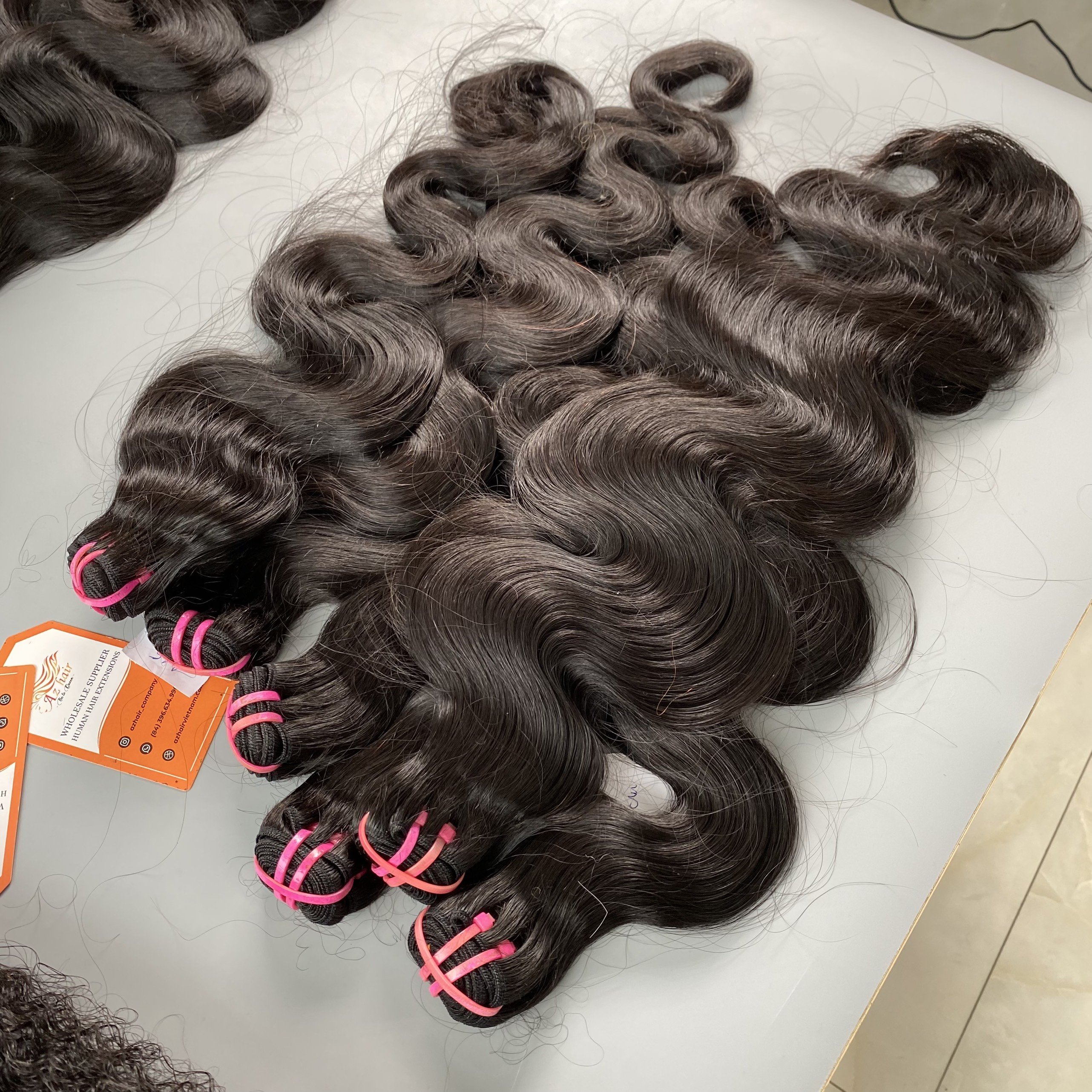 Wholesale Price Super Double Drawn Raw Body Wavy Hair Unprocessed Vietnamese Raw Hair Bundles Human Hair Extensions