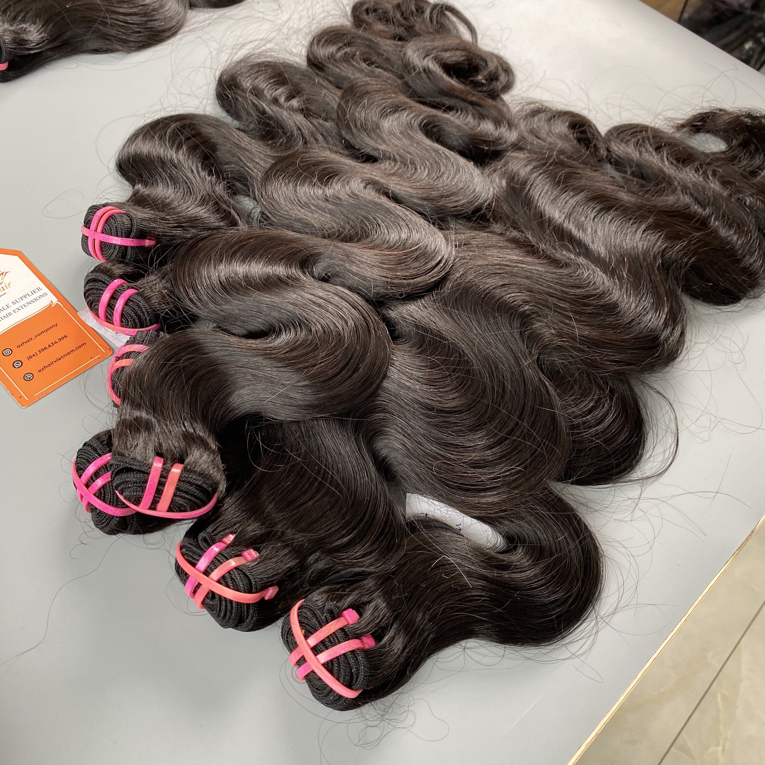 Wholesale Price Super Double Drawn Raw Body Wavy Hair Unprocessed Vietnamese Raw Hair Bundles Human Hair Extensions