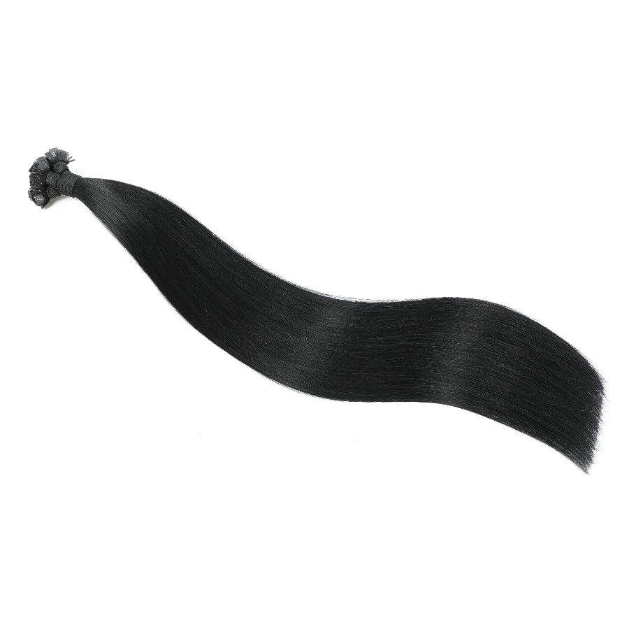 Factory Wholesale 100% Human hair extensions Healthy Cuticle Aligned Hair Flat Tip Hair Extension