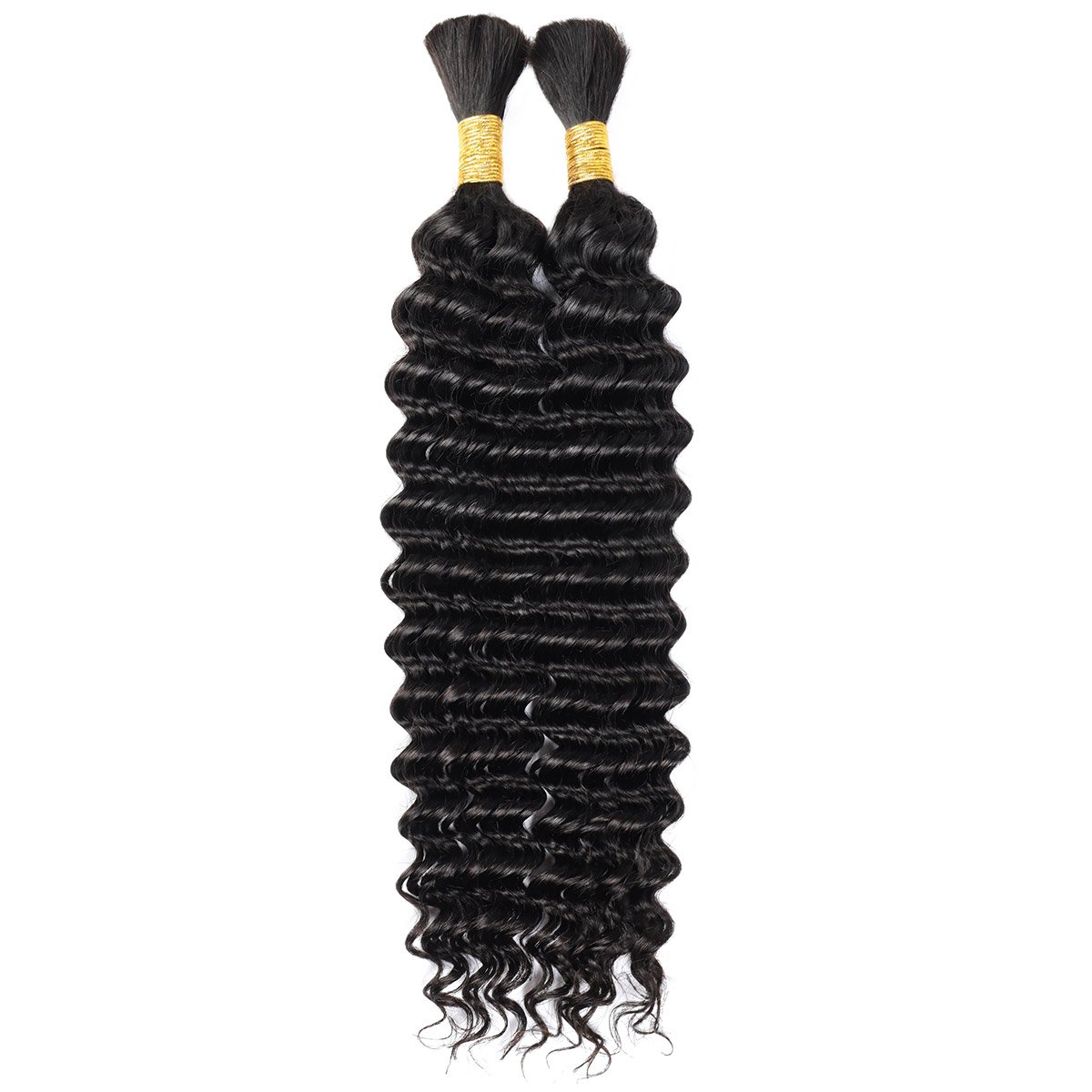 No Weft Natural Wave Deep Wave Virgin Remy Human Bulk Hair For Braiding Unprocessed Braiding Human Hair Bulk Extensions