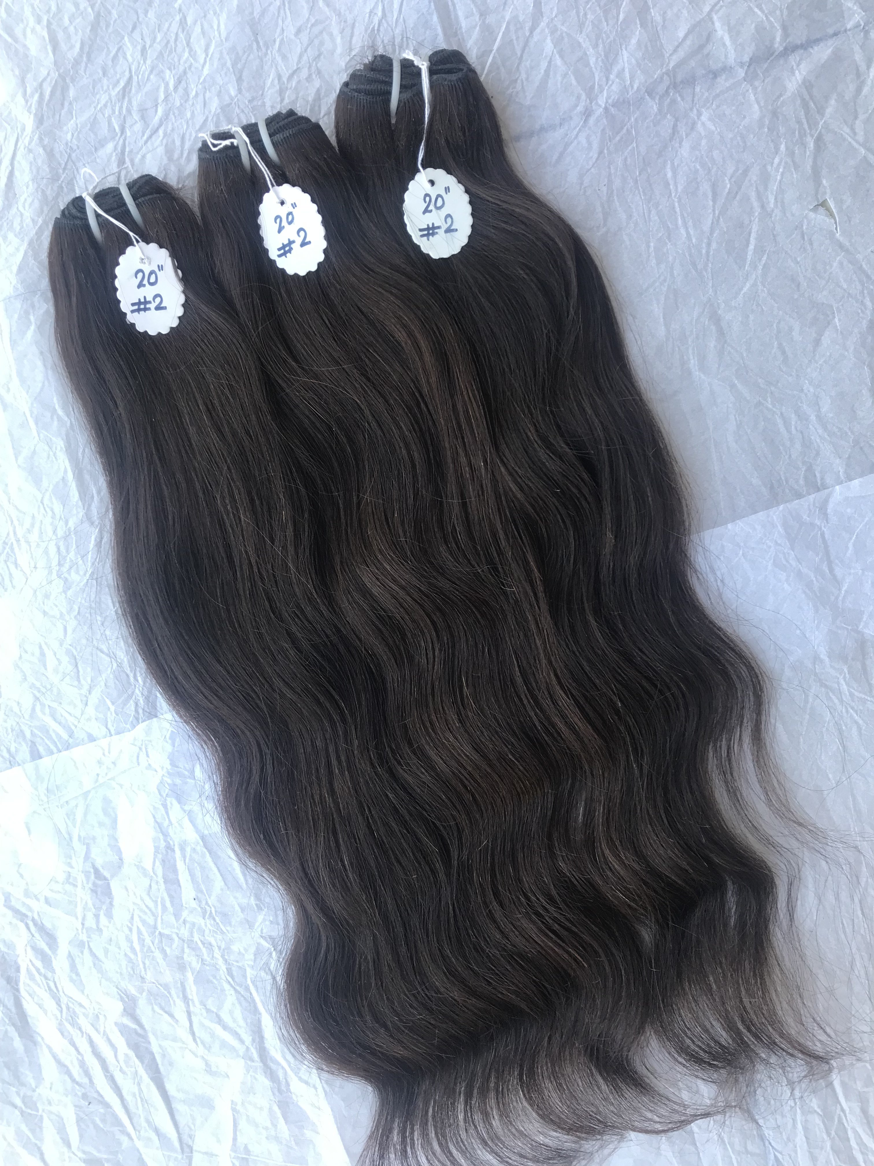 Raw Mink Brazilian Extension Human Colour No #2 Wavy Good Density Top Quality Virgin Women Hair And Bundles Human Hair Extension