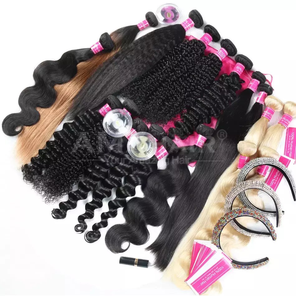 Wholesale Raw Indian Human Hair Bundles Cheap Cuticle Aligned Virgin Human Hair Extensions Free Sample Bundle Raw Hair Vendor