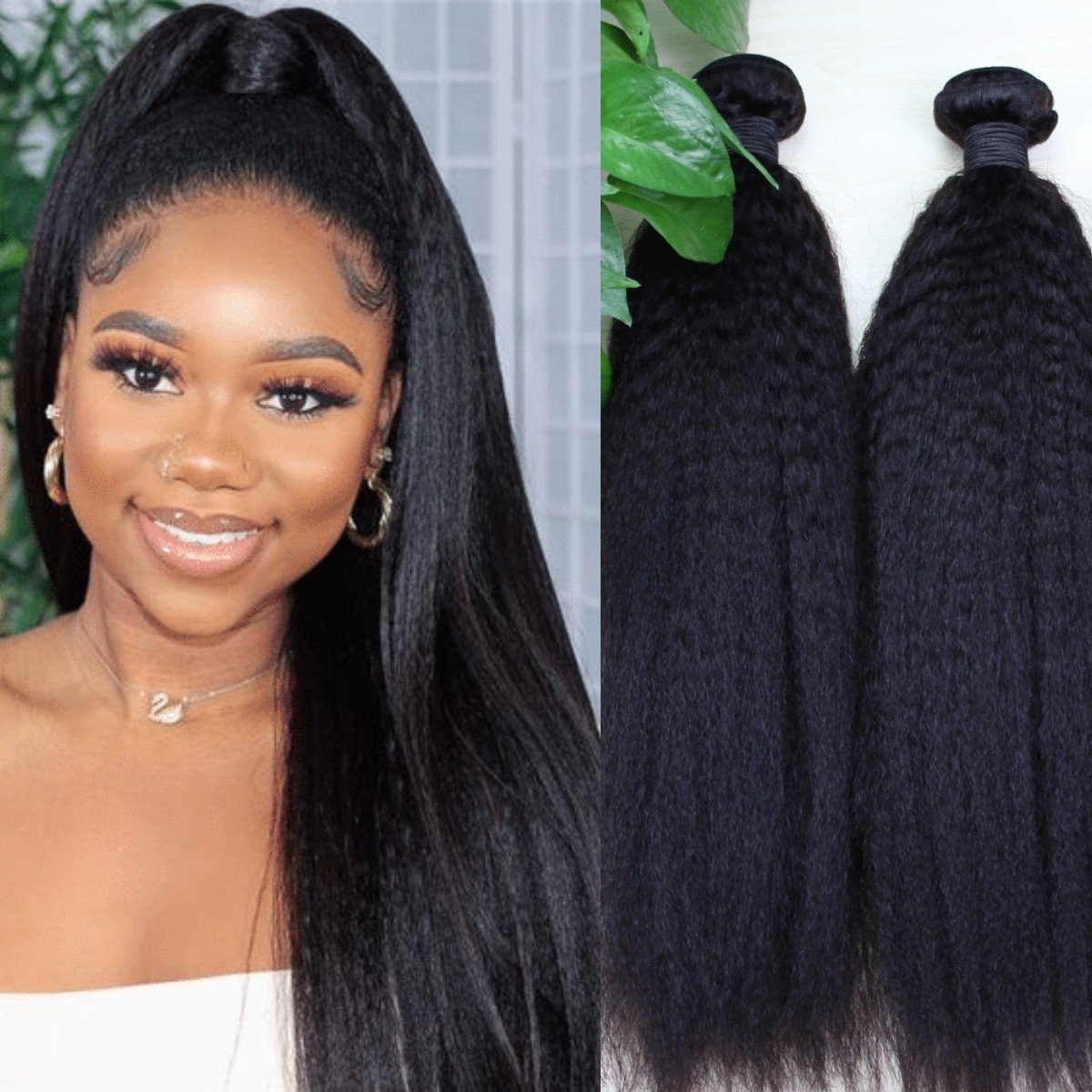 Hot Selling 100% Human Hair Bundles Grade 10A Remy Unprocessed Brazilian Virgin Kinky Straight Human Hair Extension