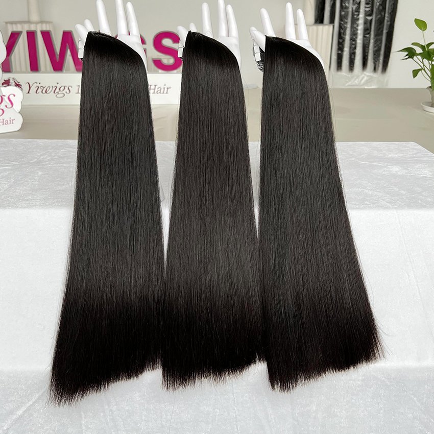 50g 100G Tape In Hair Extensions Straight 100% Human Hair Cuticle Aligned Tape In Extensions