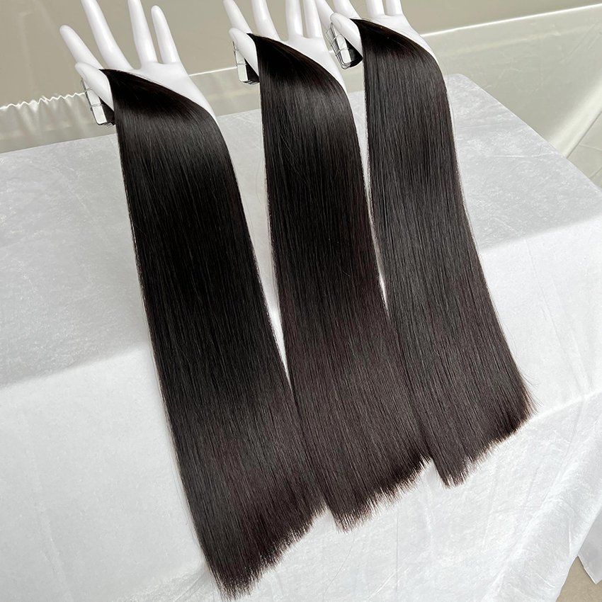 50g 100G Tape In Hair Extensions Straight 100% Human Hair Cuticle Aligned Tape In Extensions