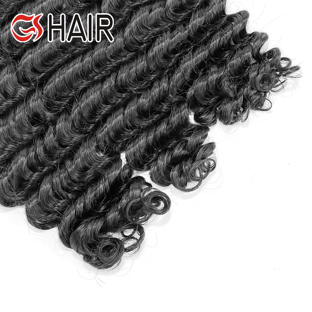 GS Deep Wave Human Hair Bulk For Braiding No Weft Remy Human Hair Bulk Braiding Hair Extension Natural Color