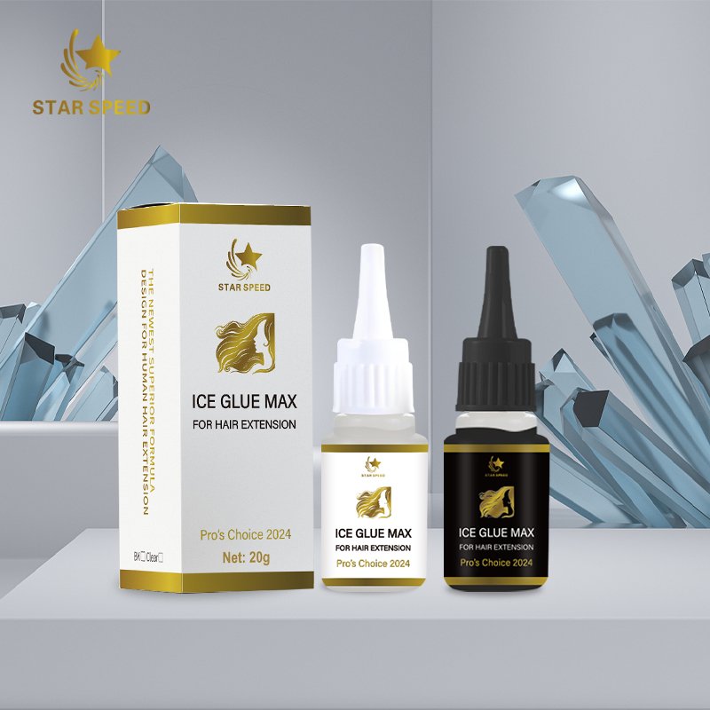 Star Speed Ice Clear Gel Natural Hair Extensions Remy Hair High-Speed Delivery Gel for Human Hair Extensions