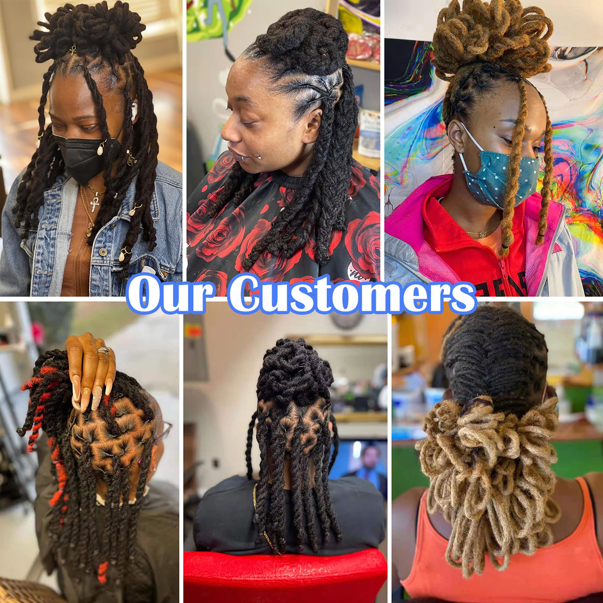 |Vast Dreads| Hot Sale 2024 Rasta Dreadlocks Hair Wholesale Dreadlock Human Hair Extension 4 to 24 inch in Different Colors