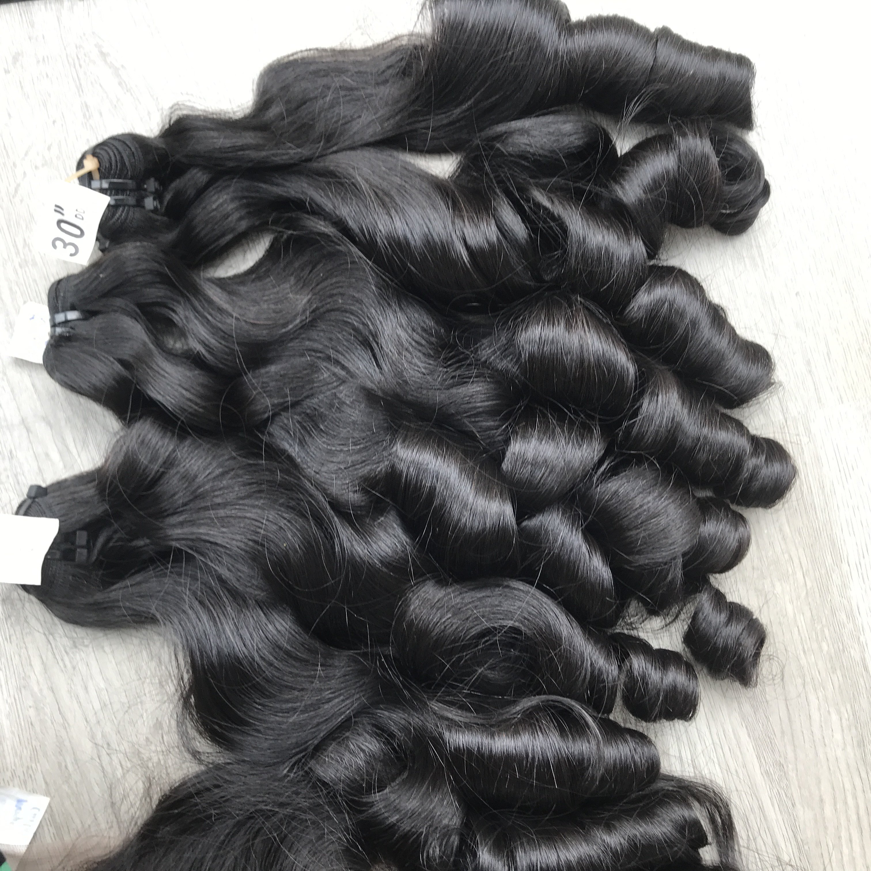 Wholesale Finger Curl Genius Weft Bundles Human Hair Extensions & Wigs Vendors Raw Virgin Cuticle Aligned Curly Bundles