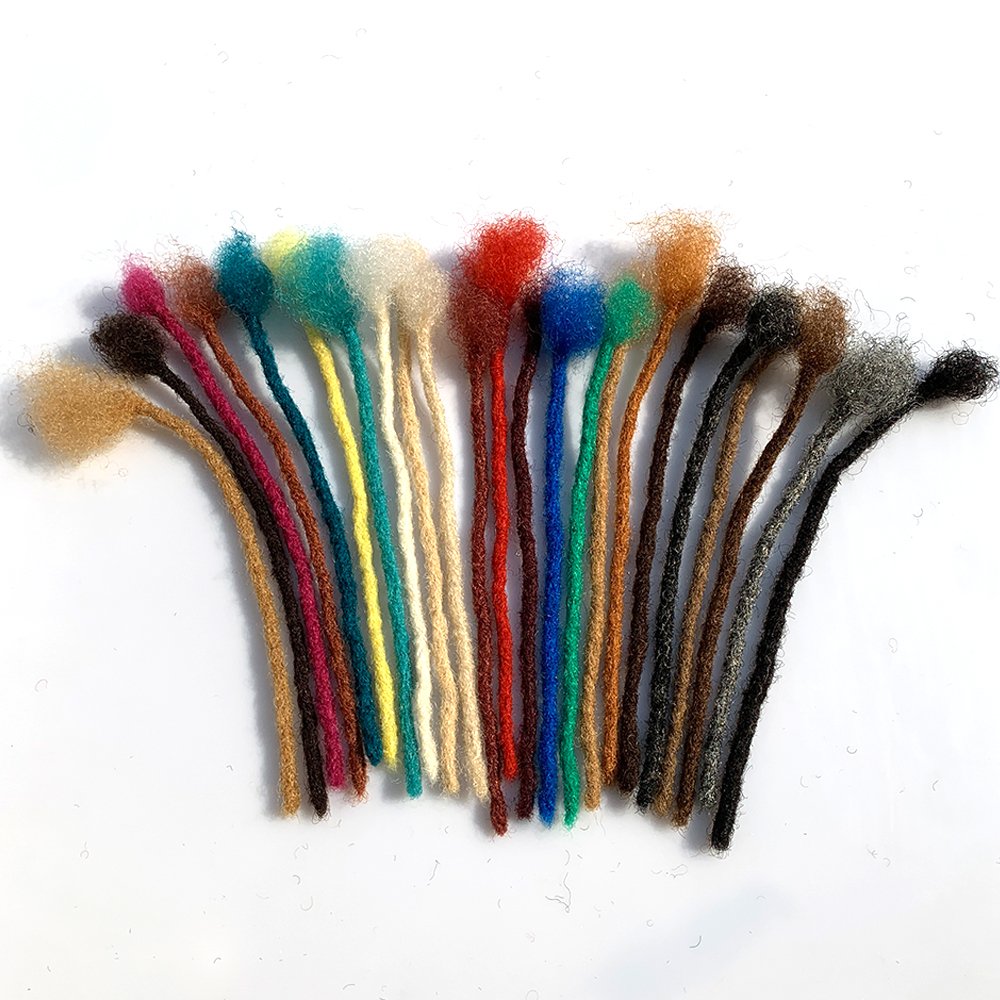Human Hair Locs Extensions Dreadlocks Extensions Full Handmade Medium Size 100% Human Hair Extensions
