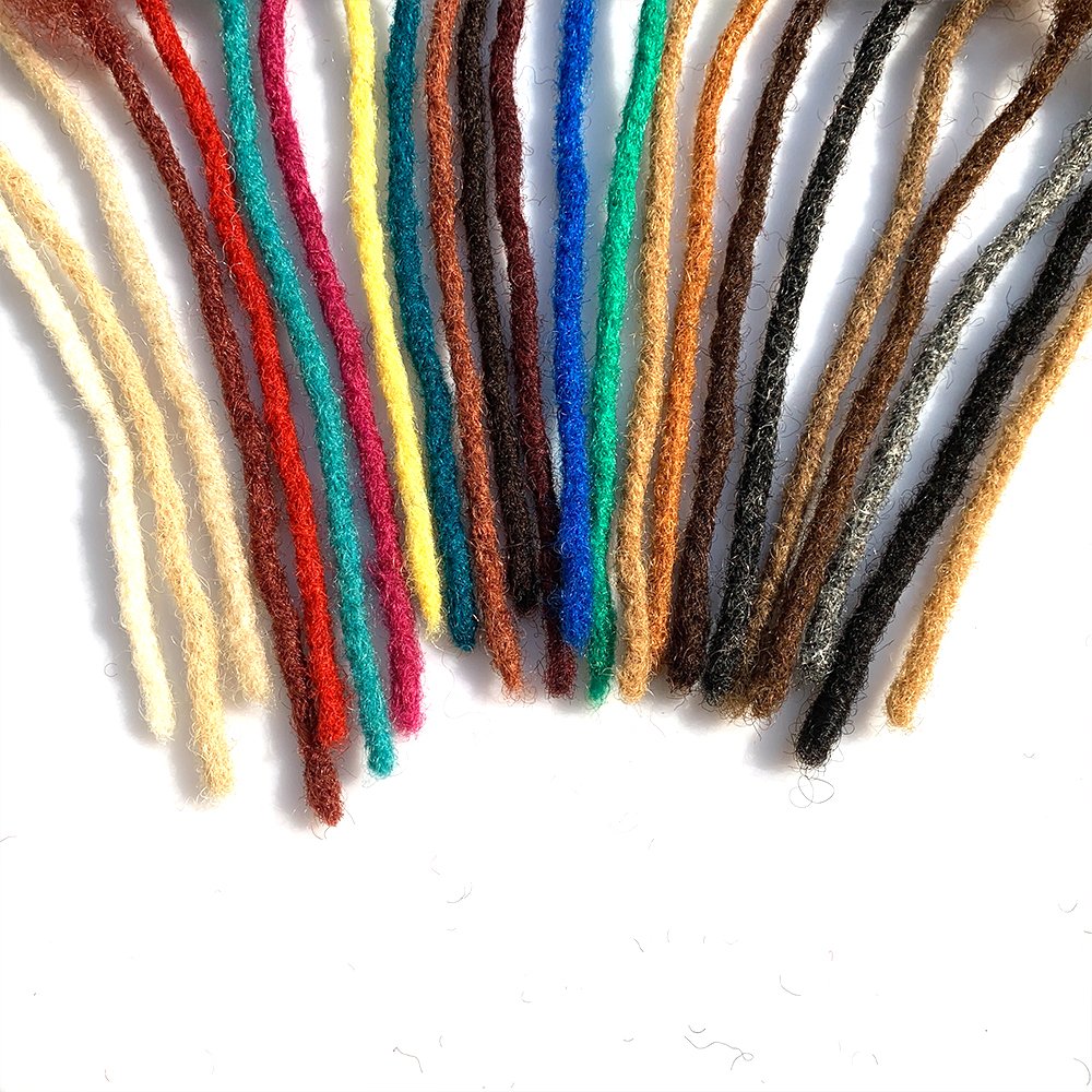 Human Hair Locs Extensions Dreadlocks Extensions Full Handmade Medium Size 100% Human Hair Extensions