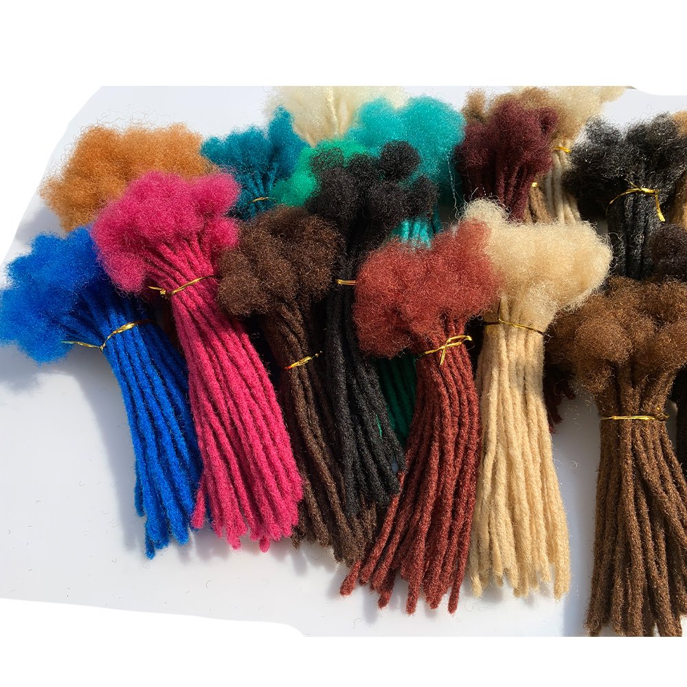 Human Hair Locs Extensions Dreadlocks Extensions Full Handmade Medium Size 100% Human Hair Extensions