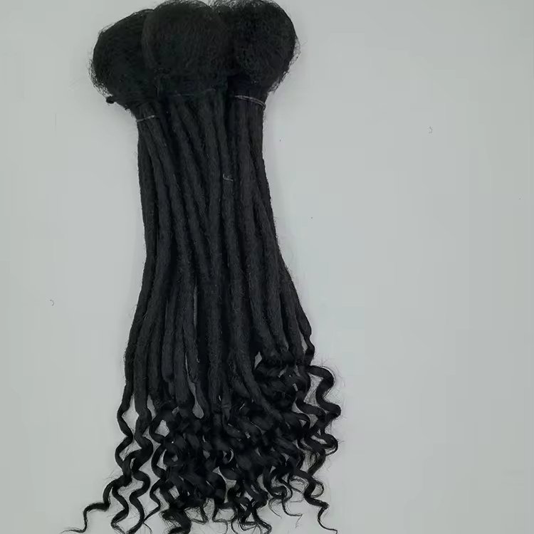 Vastdreads 0.4/0.6/0.8cm 100% human hair dreadlock extensions afro kinky end curly loc extensions dreadlocks human hair