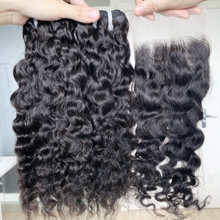 Unprocessed Vietnamese raw Hair Bundle Vendors Bulk Double Drawn Weft hot sale burmese curly Human Hair Extensions