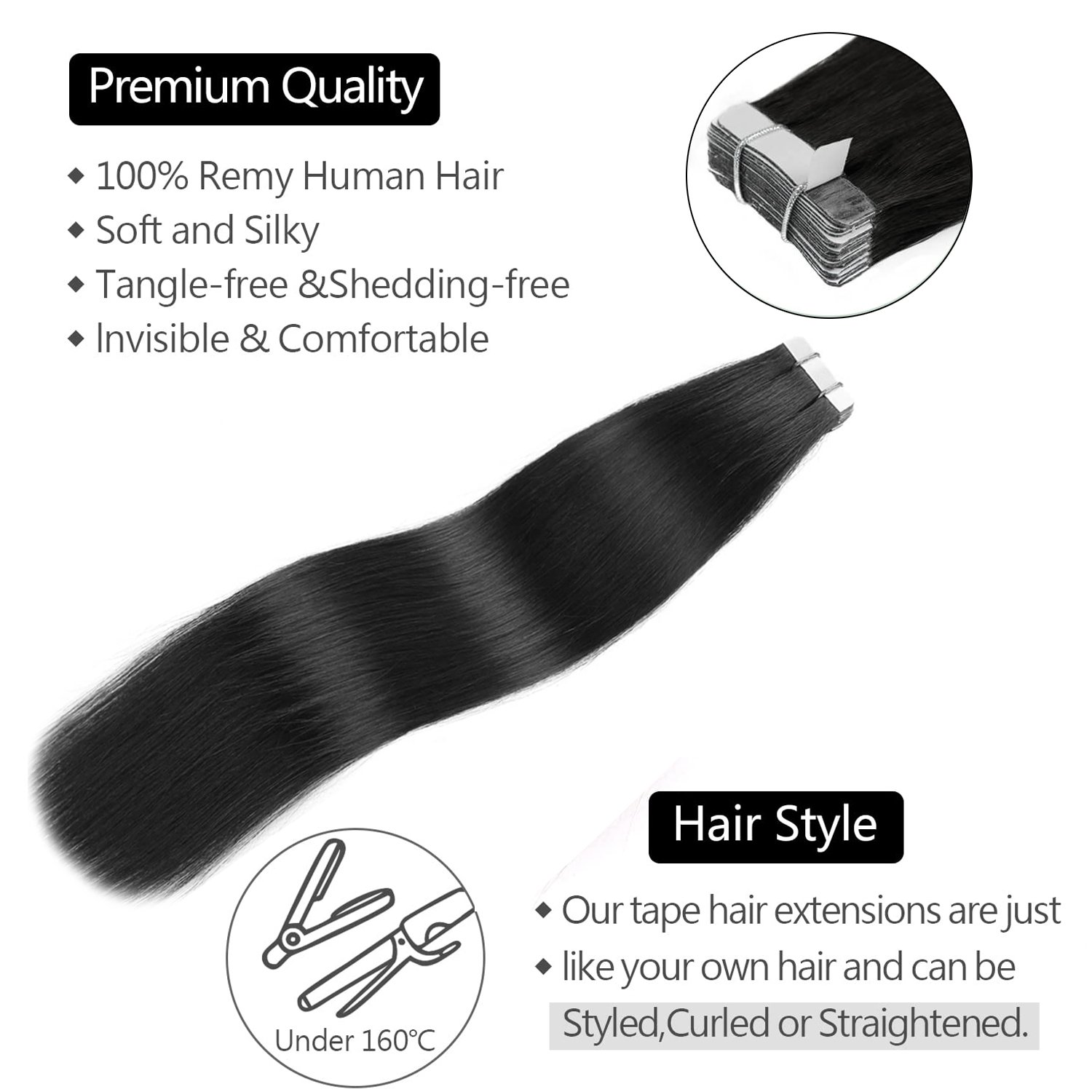 RTS strong adhesive brazilian 100human hair double drawn tape in hair extensions , invisible tape ins extensions raw hair
