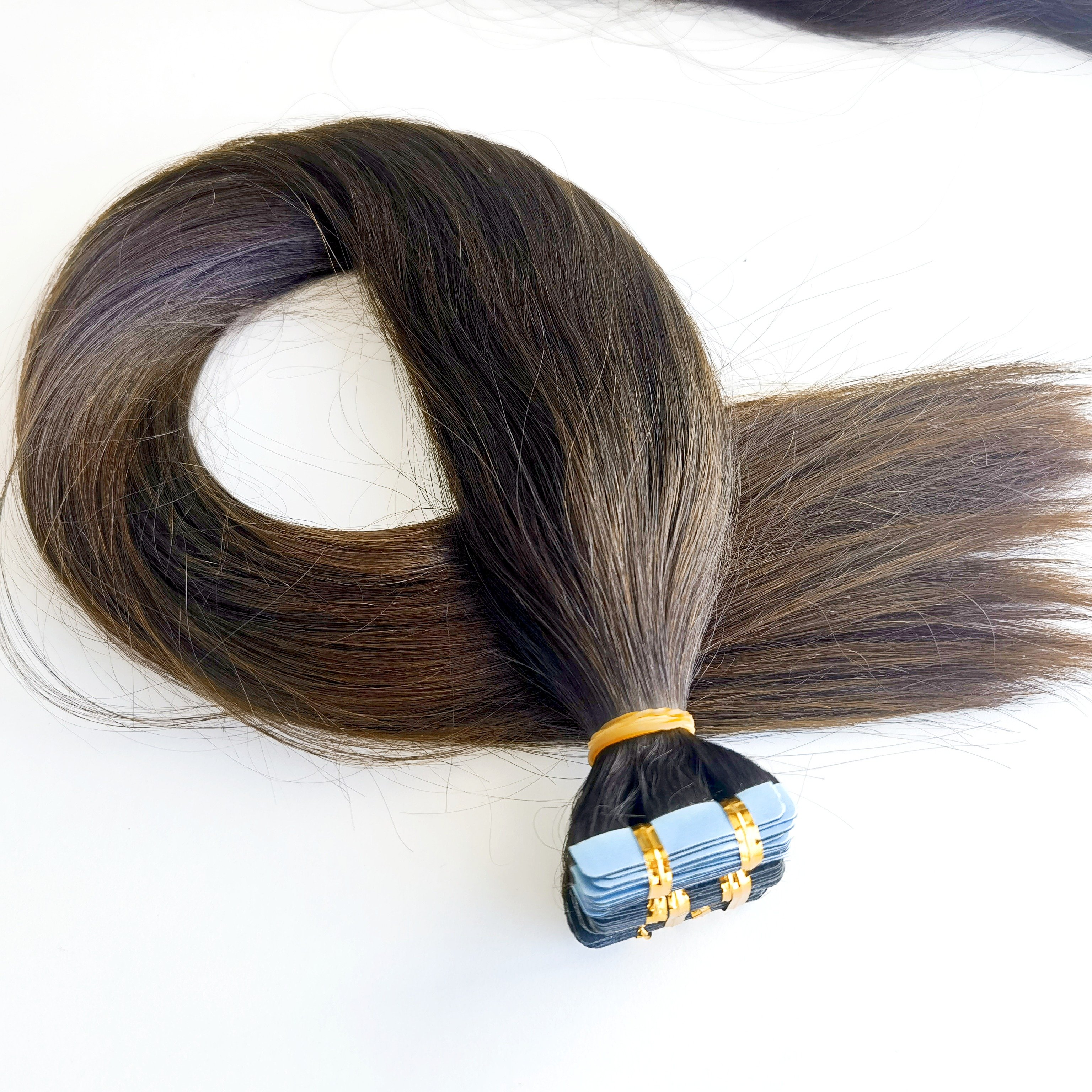 Wavy Tape In Human Hair Extensions Natural Hair Extensions 100% Remy Skin Weft Adhesive Glue On For Salon High Quality