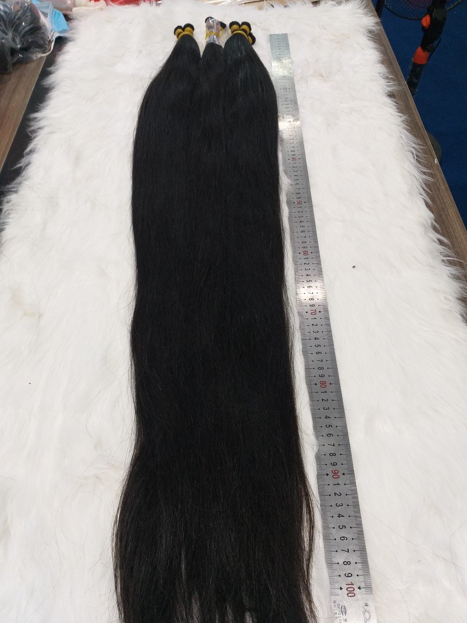 Super Long 100cm Raw Virgin Natural Human Hair Whole Sales Best selling High Quality for Hair Extensions, Wigs