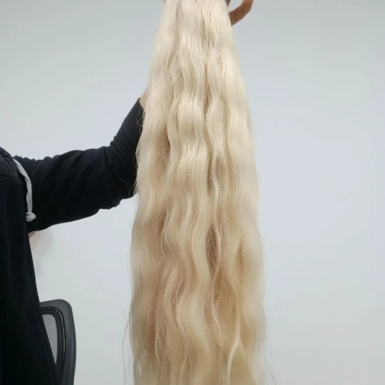 Super Long 100cm Raw Virgin Natural Human Hair Whole Sales Best selling High Quality for Hair Extensions, Wigs
