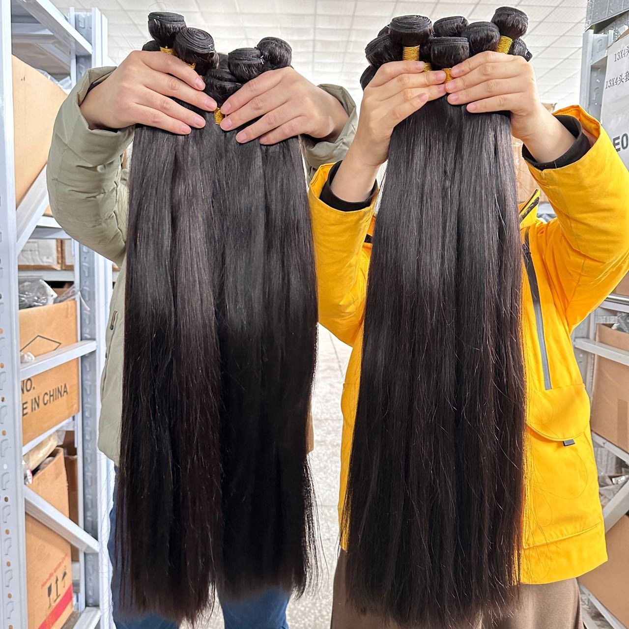 Raw Indian Cuticle Aligned Virgin Human Hair Bundles Vendors Wholesale 12a Grade Bone Straight Double Drawn Vietnamese Raw Hair