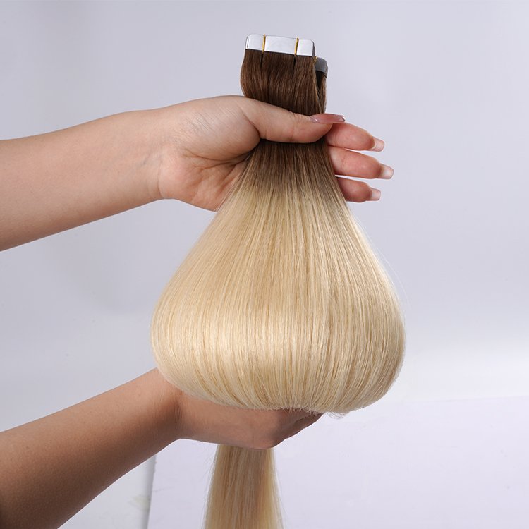 Wholesale Raw Natural Color Body Wave 100% Human European Tape In Human Hair Extensions