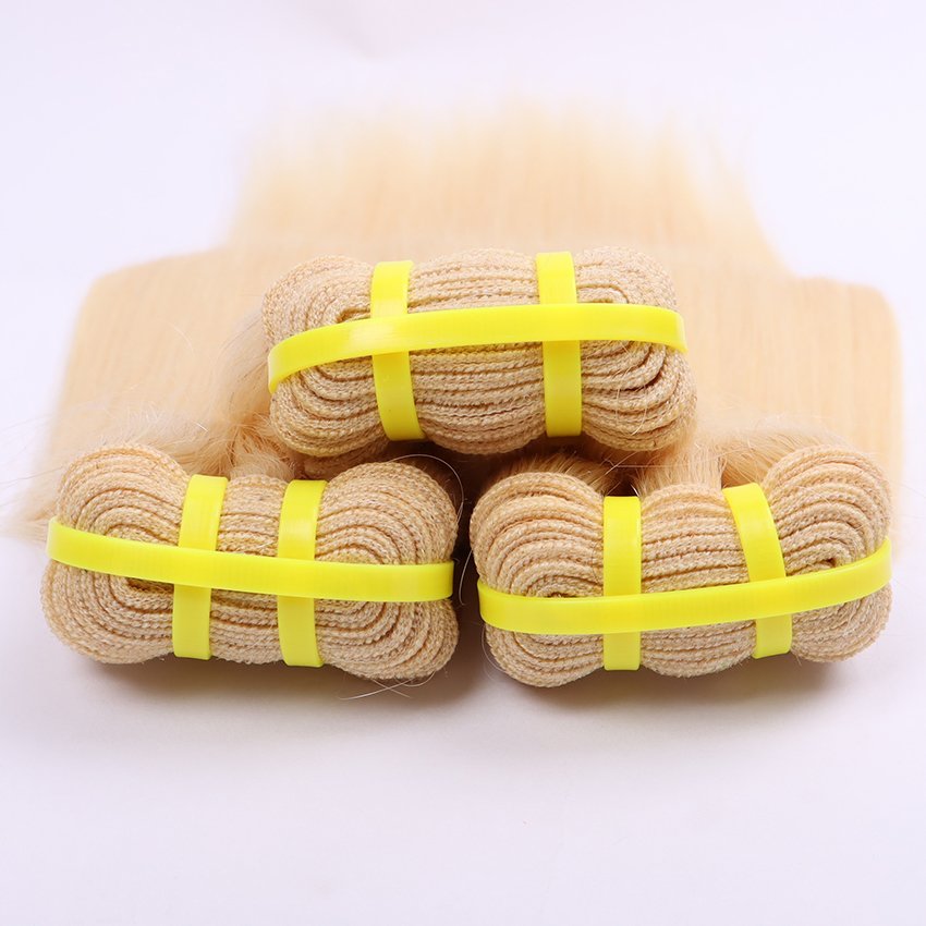 10A Blonde Cuticle Aligned Hair Weave Bundles, 613 Human Hair Extension, 613 Virgin Hair Bundles Vendors