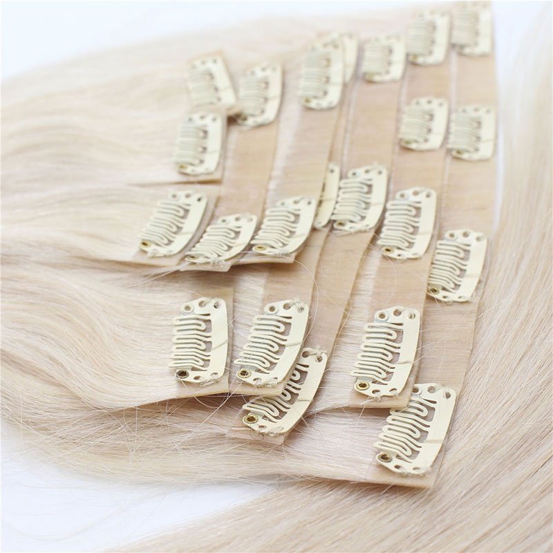 Human Hair Extension Human Hair Invisible Clip In Extensions