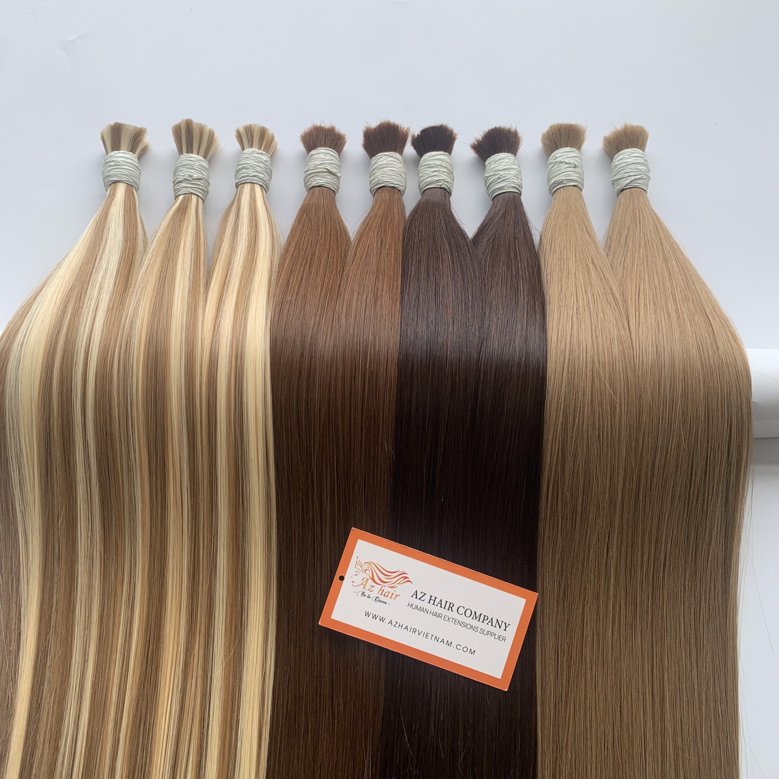 Top Grade 12A Quality Bulk Hair Extensions Raw Virgin Cuticle Aligned Vietnamese Human Hair