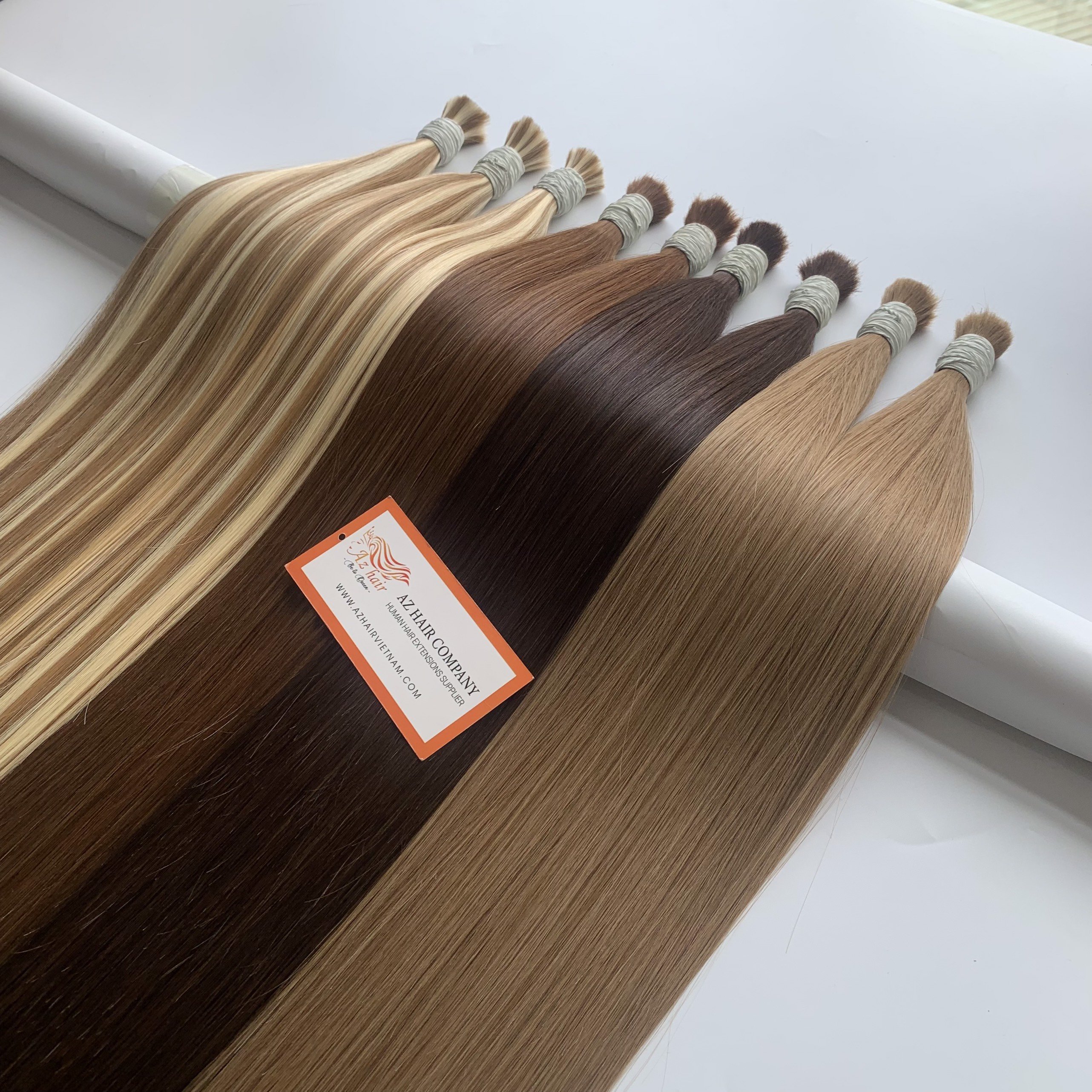 Top Grade 12A Quality Bulk Hair Extensions Raw Virgin Cuticle Aligned Vietnamese Human Hair
