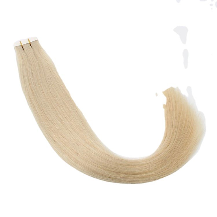 European Double Drawn Tape In Hair Extensions Full Cuticle Virgin Remy Russian Invisible Tape In Human Hair Extension