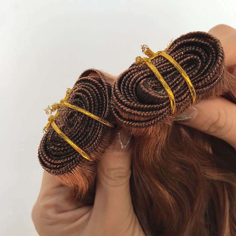 Trendy Curly Remy Double Weft 100% Cuticle Aligned Raw Human Hair Bundles Natural Weaving Hair Extensions