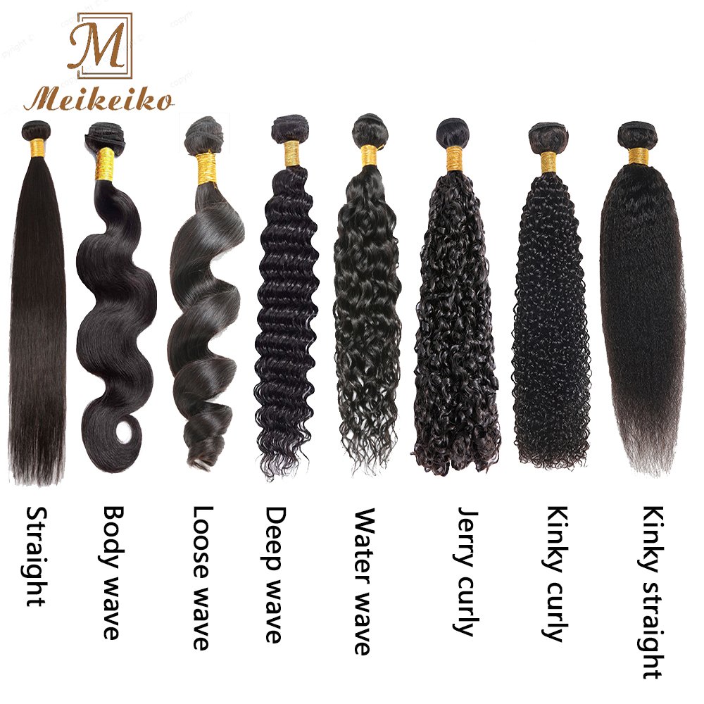 Factory Wholesale all texture straight weave curly Brazilian human Hair Bundles Weft Extensions For Women