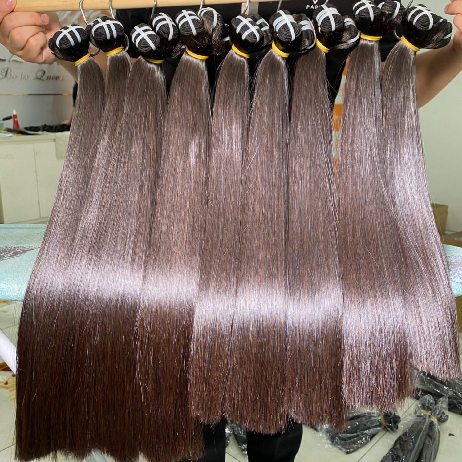 Top Quality Natural Raw Bundles Straight Vietnamese Hair Weave Double Drawn Vietnamese Human Hair Bundles Vendors No Tangle