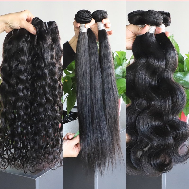 Wholesale 10a Raw Virgin Cuticle Aligned Brazilian Human Hair Bundles Mink Double Drawn Raw Unprocessed Human Hair Extension