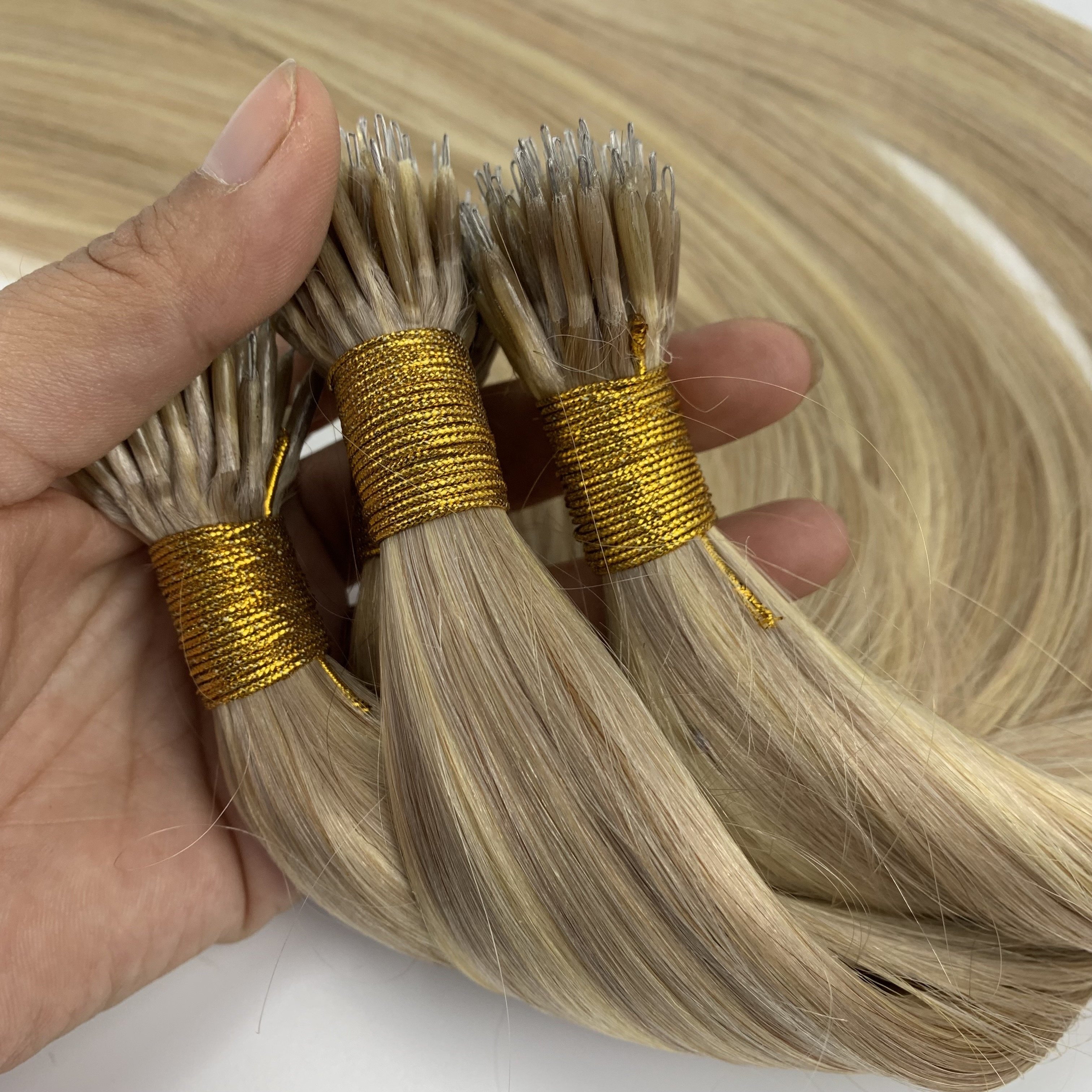 Human Hair Extensions Nano Ring Human Hair Extensions