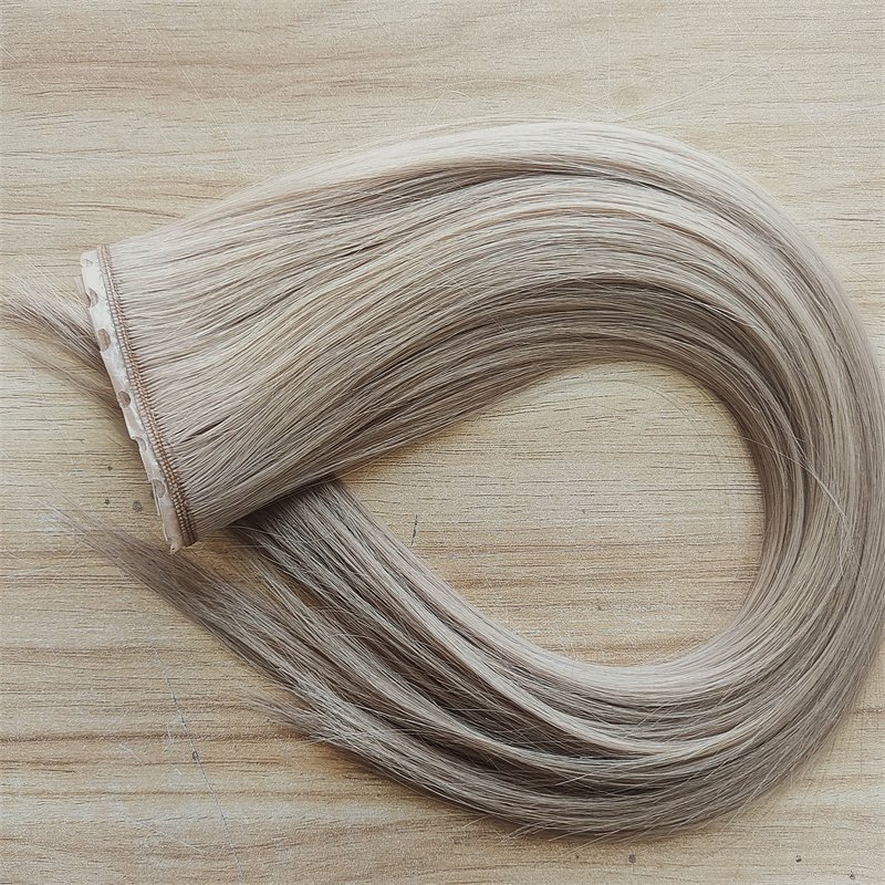New Trend Hole Weft 100% Cuticle Aligned Seamless invisible hole weft hair extensions