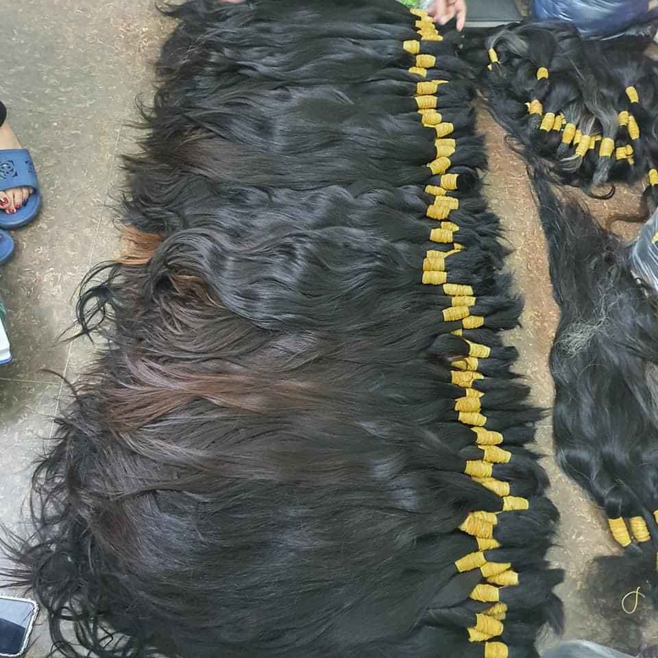 Unprocessed Raw Human Hair Extensions Virgin Raw Vietnamese Hair Bulk Unprocessed Natural Straight Human Hair