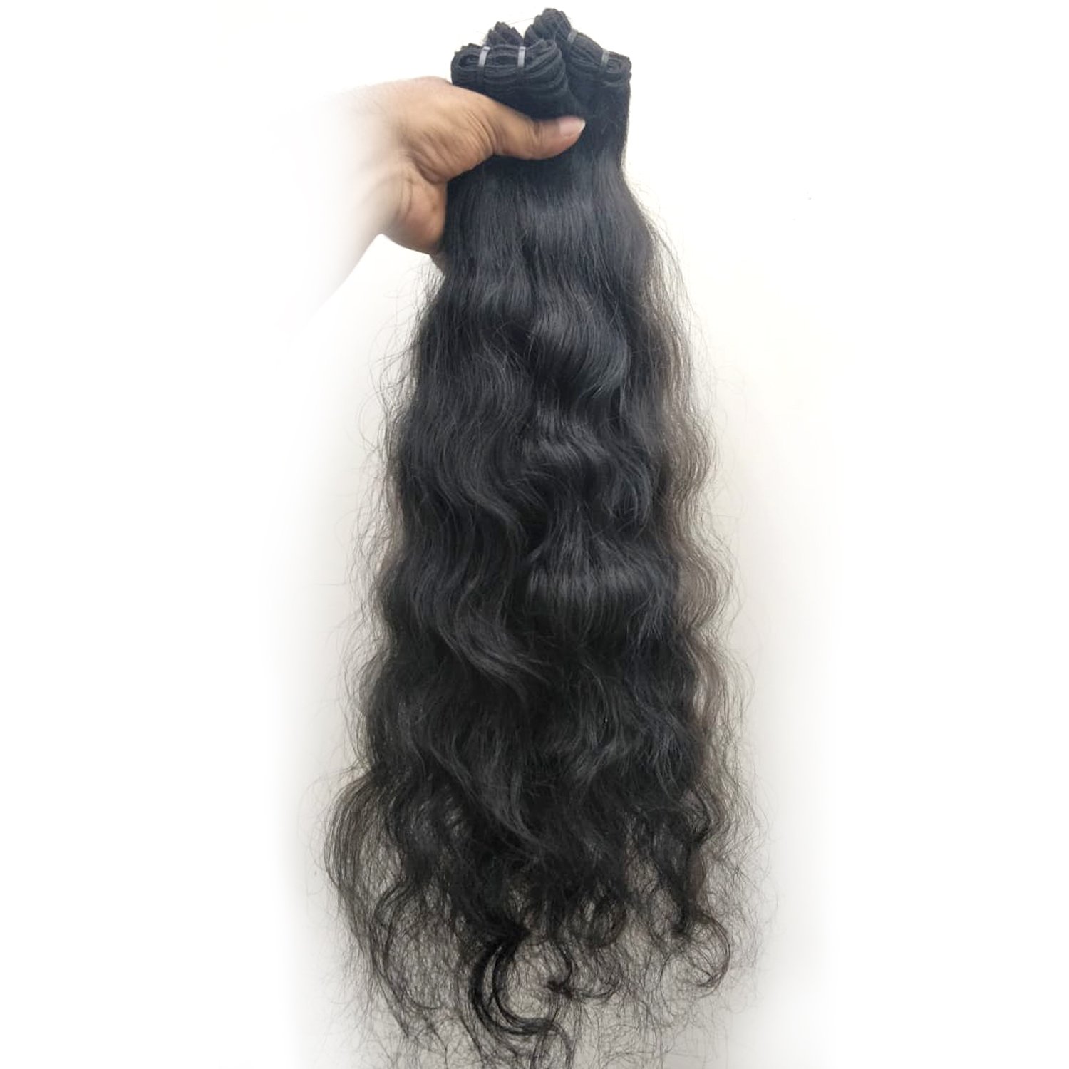South Indian temple's raw unprocessed best quality natural color human hair extensions