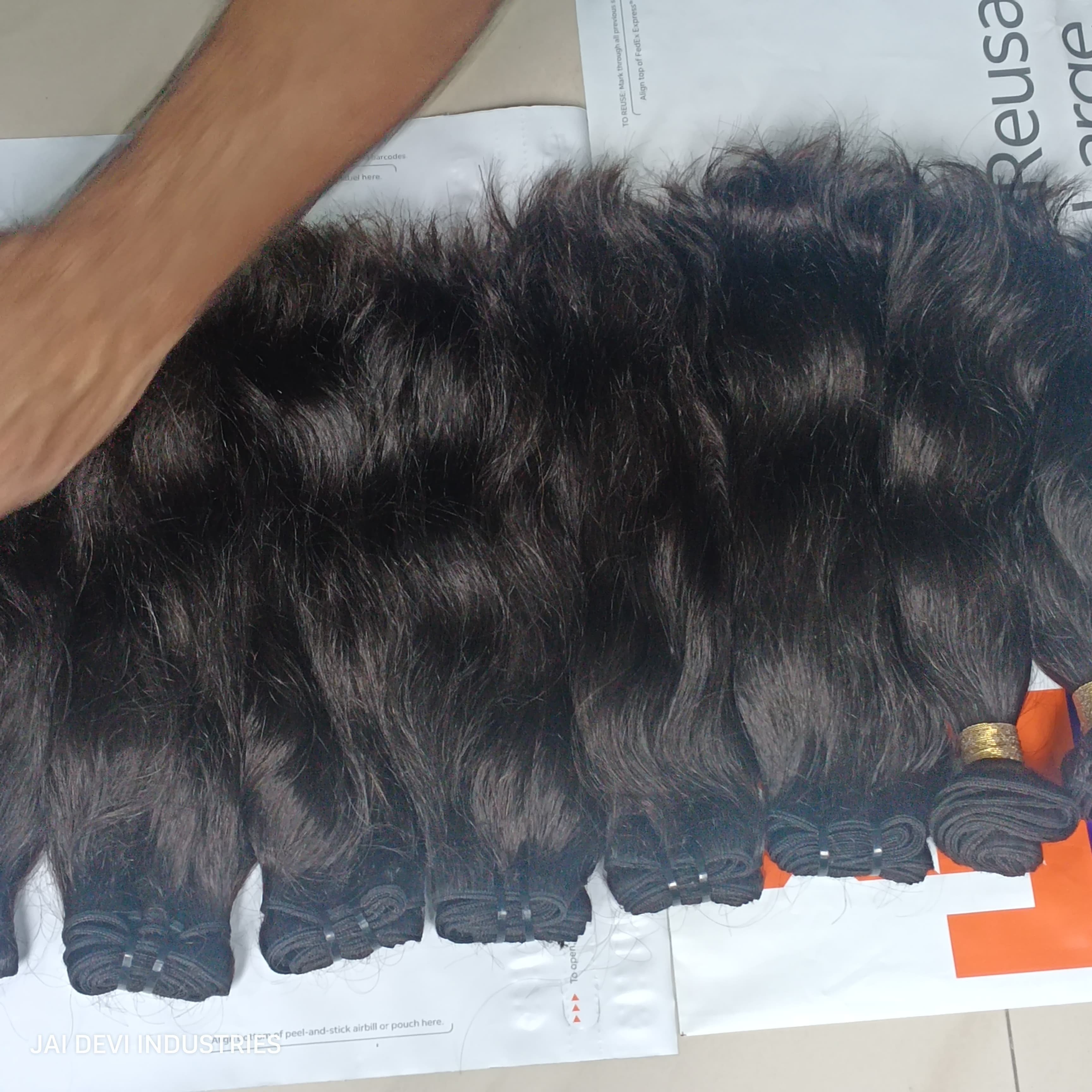 Indian Virgin Remy Human Hair Extensions Unprocessed Indian Hair Weft Body Wave Water Wave Kinky Straight Fumi Loose Deep Wave