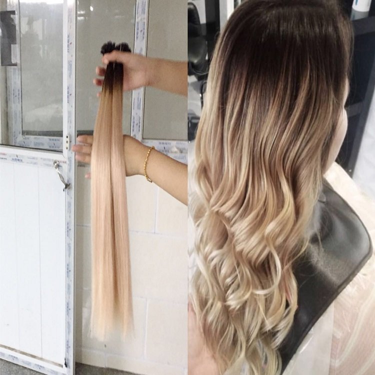 Wholesale 100% full cuticle double drawn russian remy keratin I/V/U/Flat tip pre bonded human hair extension
