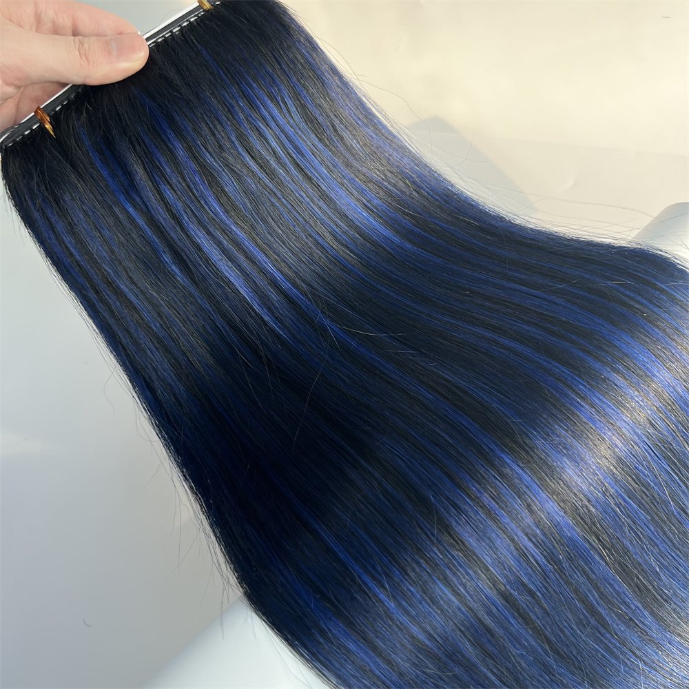 Highest russian hair small roll feather weft hair extension products bundle on the line feather line hair extension
