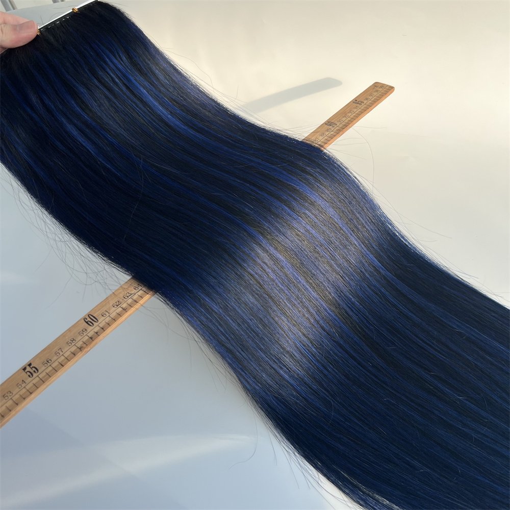 Highest russian hair small roll feather weft hair extension products bundle on the line feather line hair extension