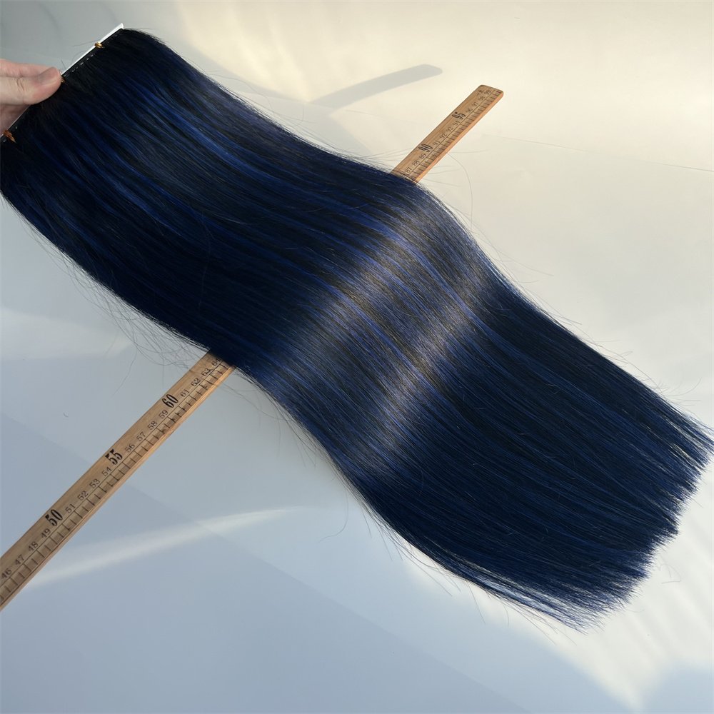 Highest russian hair small roll feather weft hair extension products bundle on the line feather line hair extension