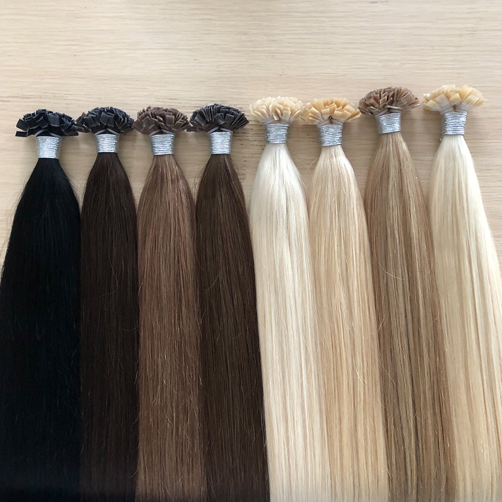 12a russian 100 keratin extensions remy k tip hair extensions human hair Fat tip