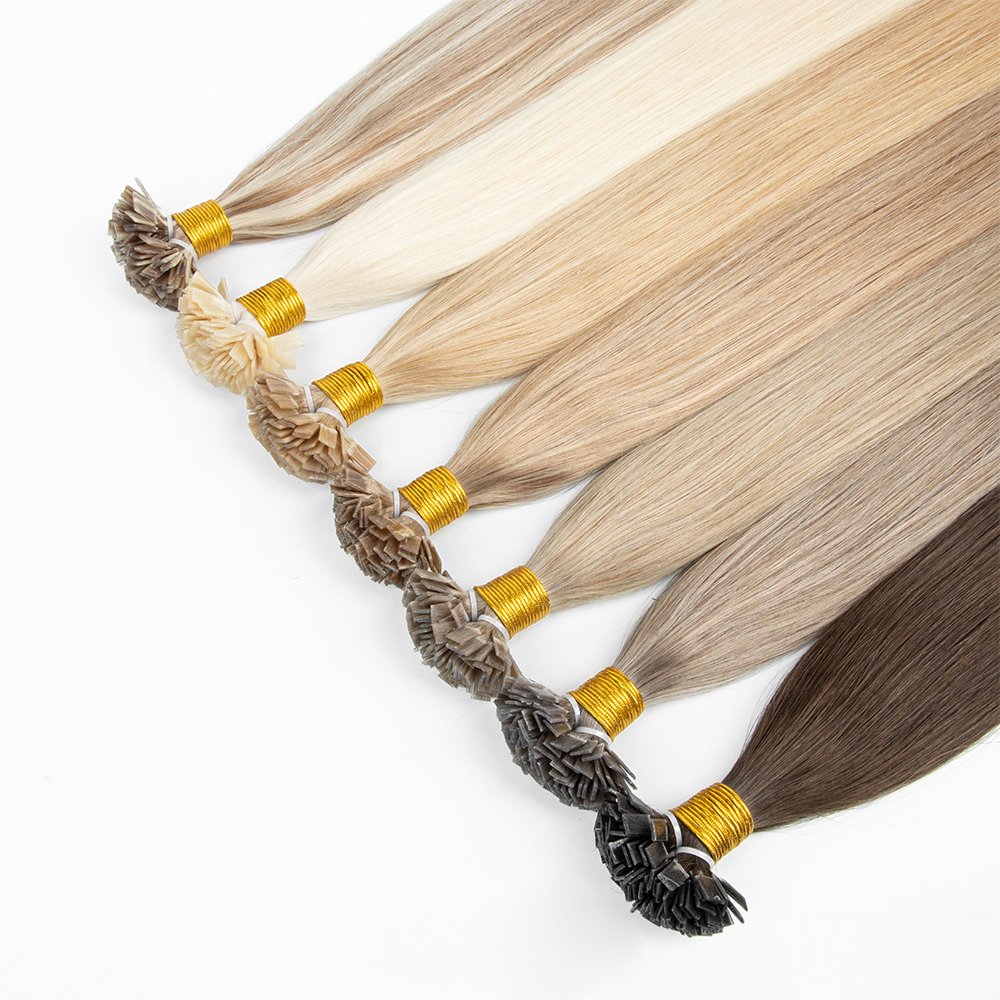 12a russian 100 keratin extensions remy k tip hair extensions human hair Fat tip