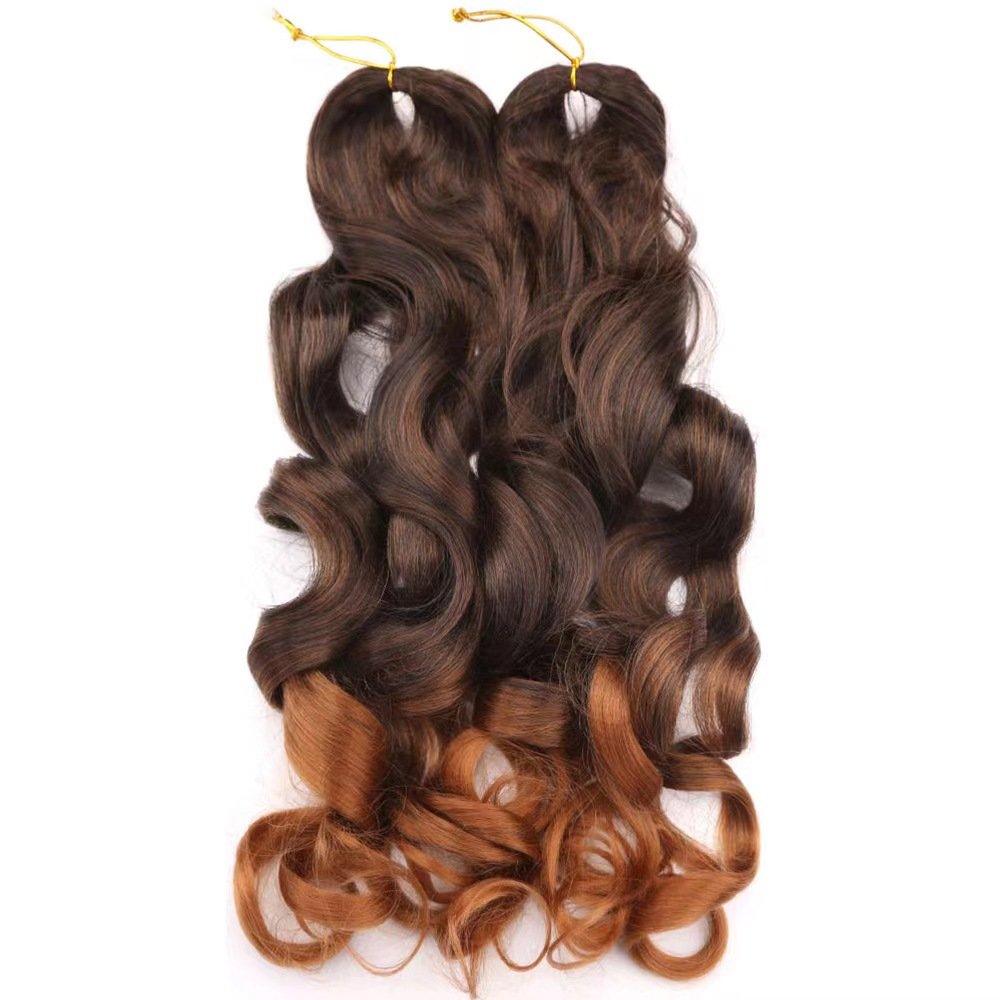 wholesale price 150g Loose Wave Braiding Hair Crochet Braid Extensions French Curl Crochet Synthetic Hair