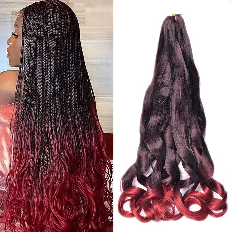 wholesale price 150g Loose Wave Braiding Hair Crochet Braid Extensions French Curl Crochet Synthetic Hair