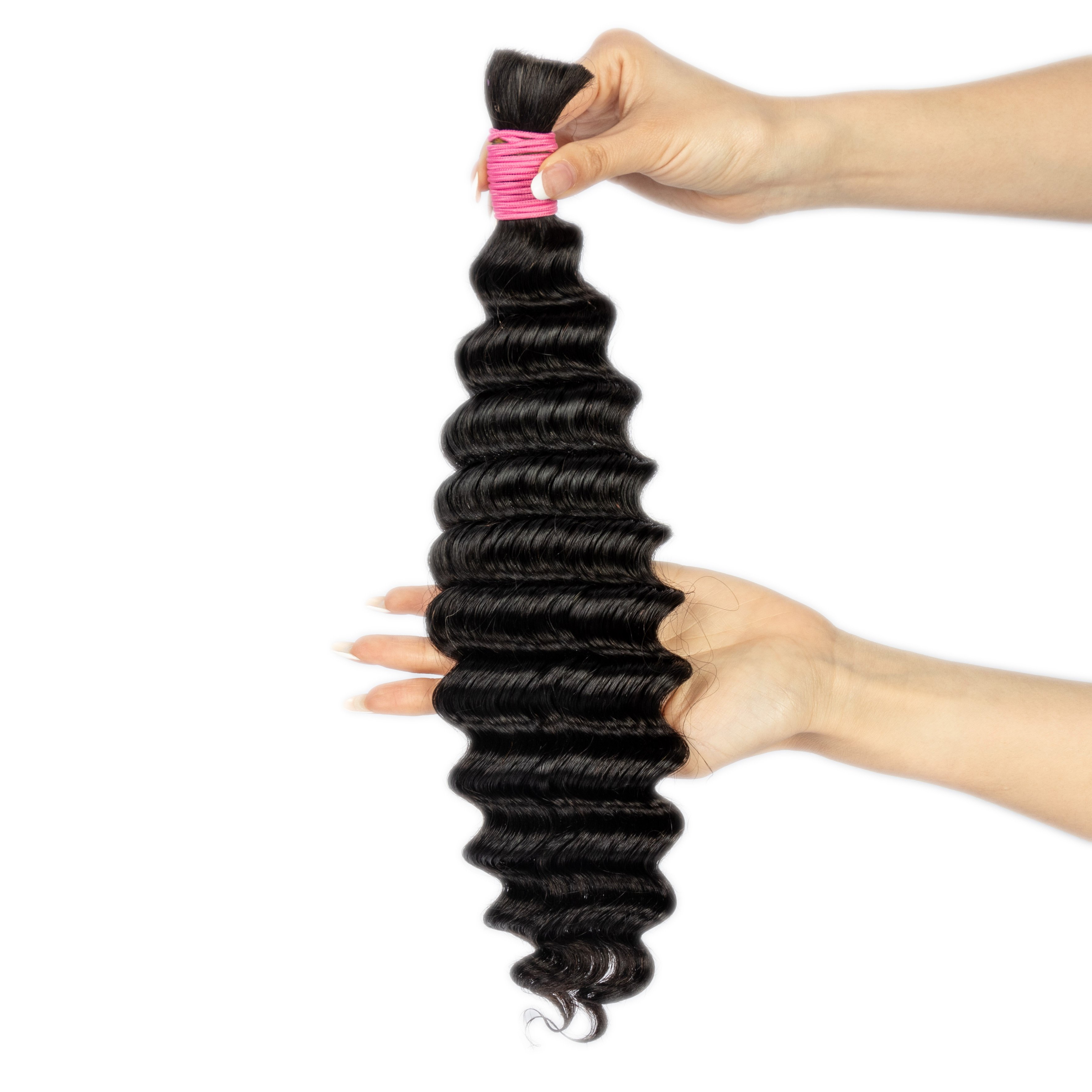 Deep Wave Bulk Human Hair For Braiding No Weft Wholesale Boho Braids Deep Wave Human Hair Extensions