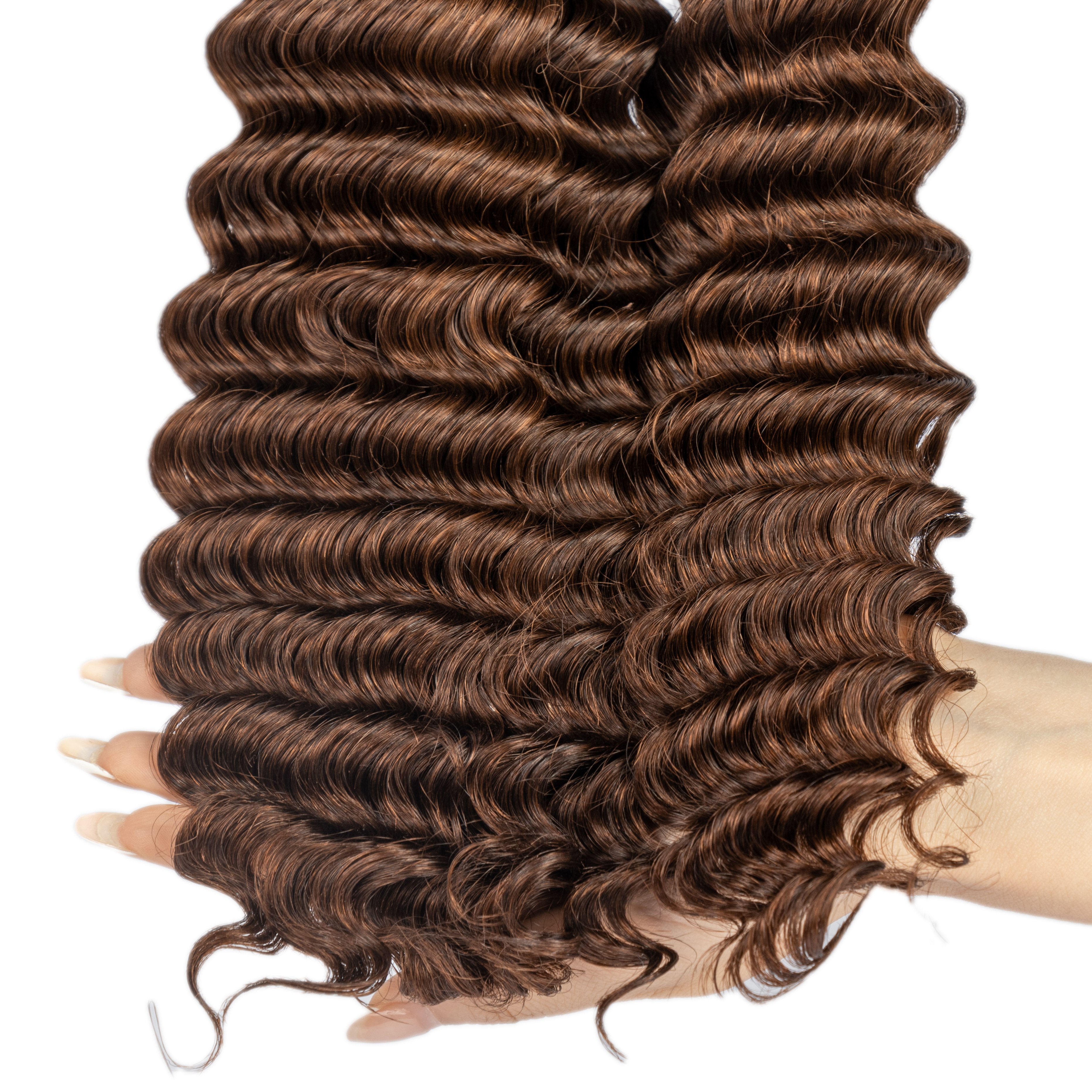 Deep Wave Bulk Human Hair For Braiding No Weft Wholesale Boho Braids Deep Wave Human Hair Extensions