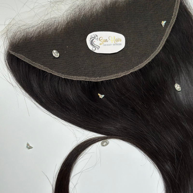 Sun Hair Company Wholesale Natural Straight Raw Hair Frontal 13x6 HD Lace Swiss Lace 100% Vietnamese Human Hair Extensions